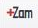 Ikona z napisem 'Zam' i czerwonym plusem